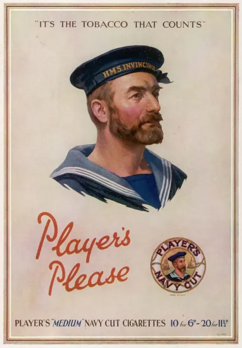 Framed Print : Players Navy Cut Framed Print : Players Navy Cut