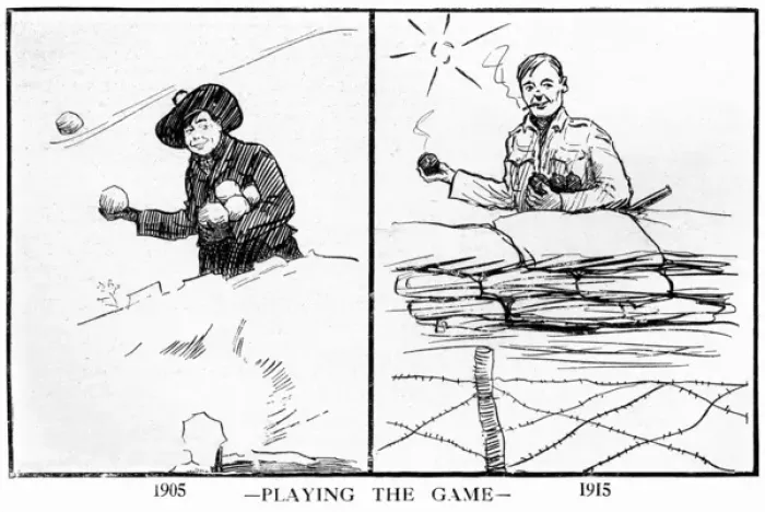 Framed Print : Playing the Game 1905 and 1915 Framed Print : Playing the Game 1905 and 1915