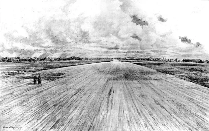 Framed Print : Podlington Airfield, Britain, 1945