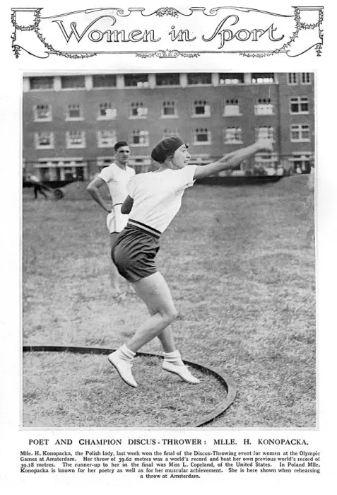 Framed Print : Poet and discus thrower, Mlle. H. Konopacka Framed Print : Poet and discus thrower, Mlle. H. Konopacka