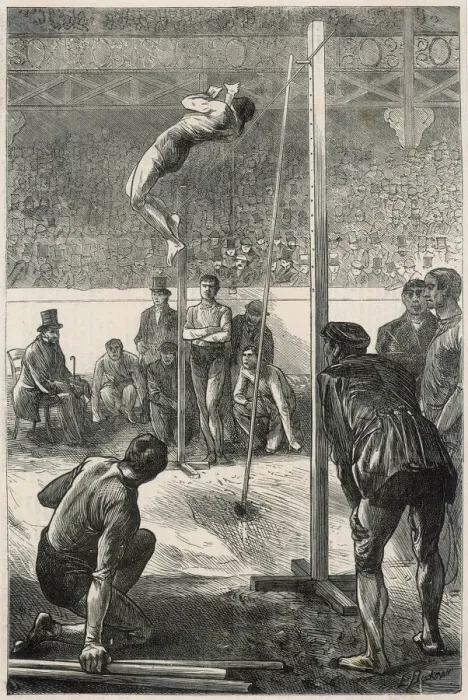 Framed Print : POLE VAULT, 1871 Framed Print : POLE VAULT, 1871