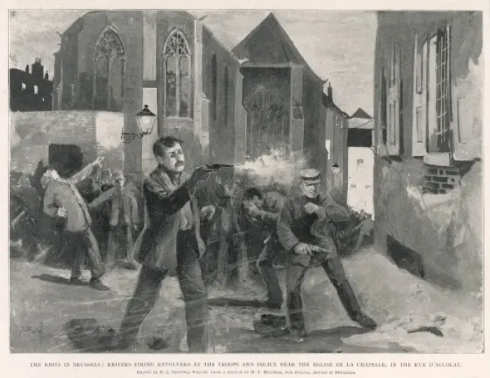 Framed Print : Political Riots