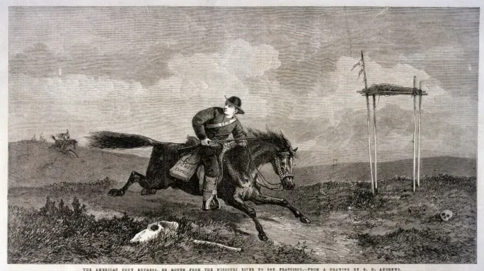 Framed Print : Pony Express in Peril Framed Print : Pony Express in Peril