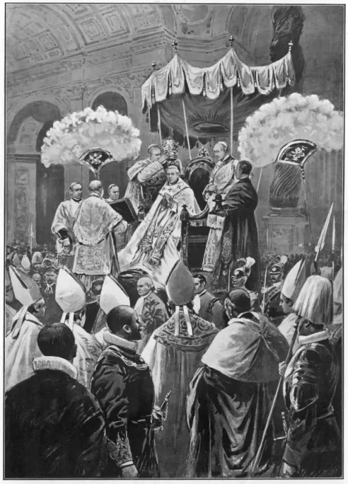 Framed Print : Pope crowned (Pius X) Framed Print : Pope crowned (Pius X)