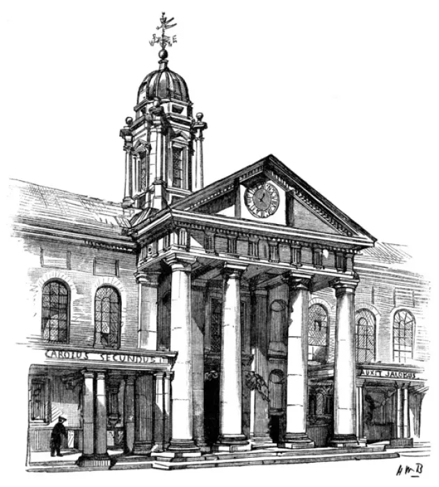 Framed Print : The Portico of the Royal Hospital Chelsea, London, 1888 Framed Print : The Portico of the Royal Hospital Chelsea, London, 1888