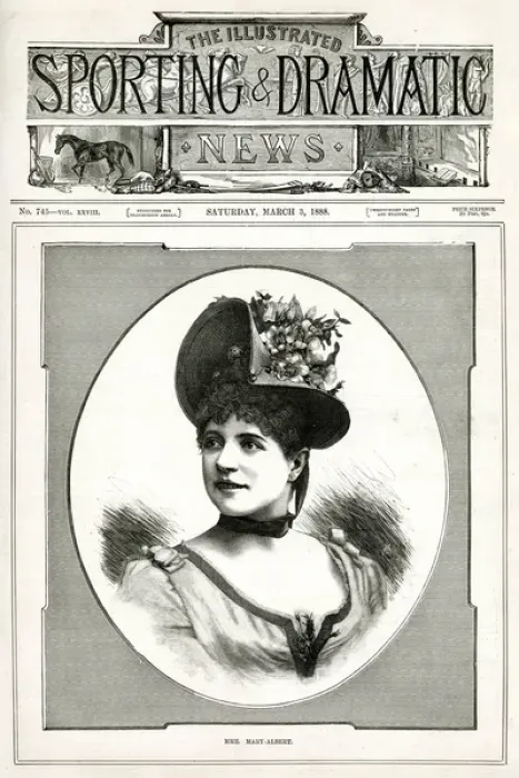 Framed Print : Portrait of debutante, Mme Mary-Albert Framed Print : Portrait of debutante, Mme Mary-Albert