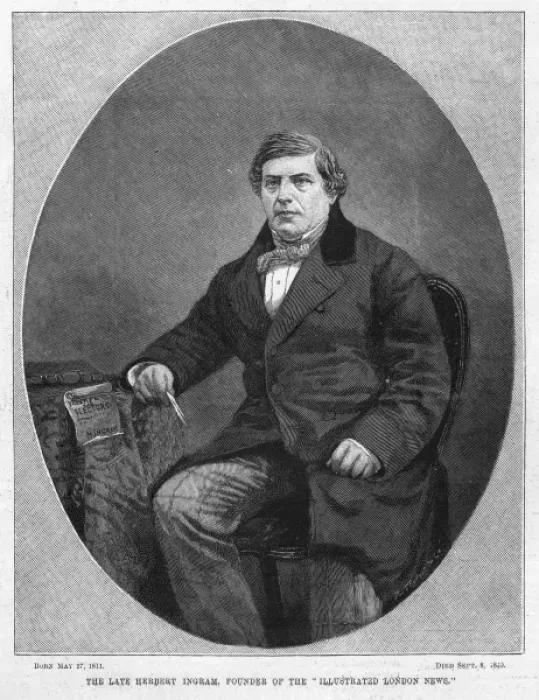 Framed Print : Portrait of Herbert Ingram Framed Print : Portrait of Herbert Ingram