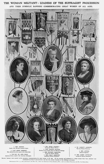Framed Print : Portraits of campaigners for womens rights Framed Print : Portraits of campaigners for womens rights