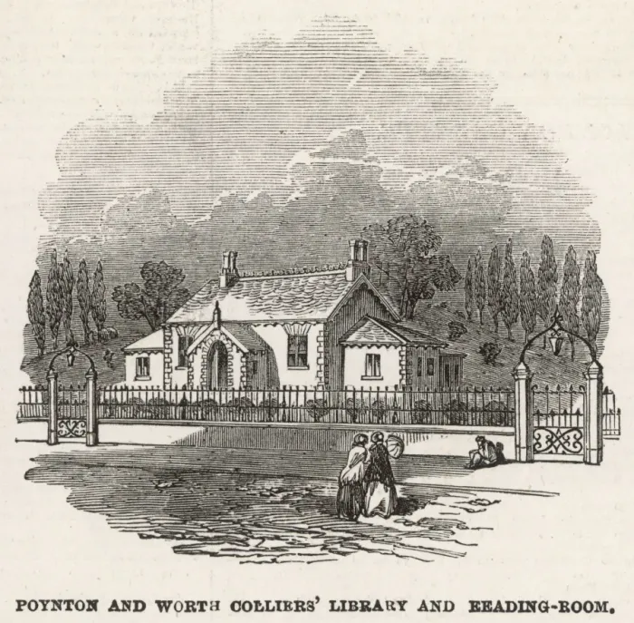 Framed Print : Poynton and Worth colliers library and reading room Framed Print : Poynton and Worth colliers library and reading room