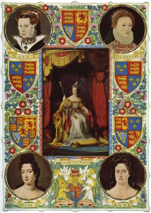 Framed Print : Predecessors of Queen Elizabeth II crowned at Westminster Framed Print : Predecessors of Queen Elizabeth II crowned at Westminster