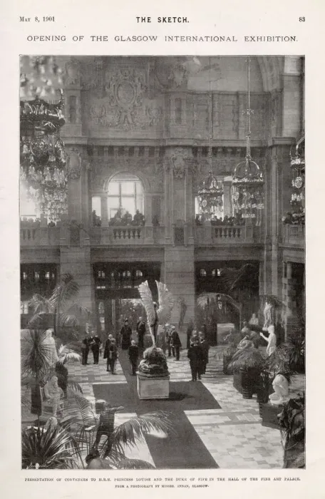 Framed Print : Presentation of the conveners to Princess Louise and the Duke of Fife in the hall of Framed Print : Presentation of the conveners to Princess Louise and the Duke of Fife in the hall of