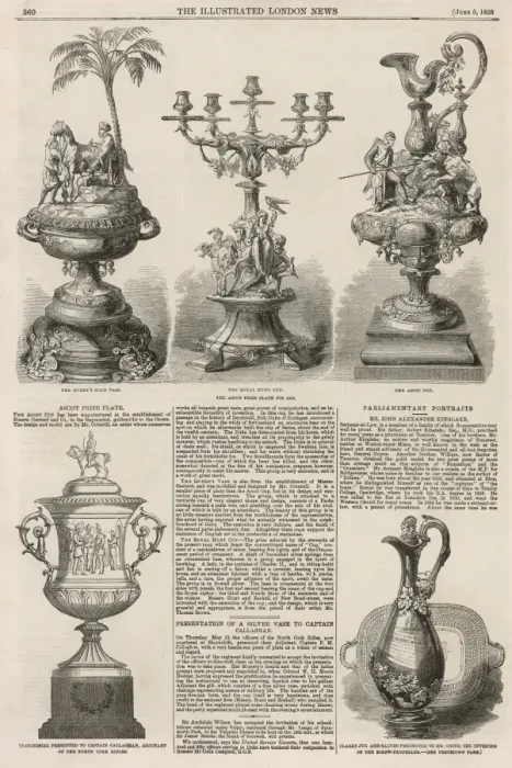 Framed Print : Five presentation vases / cups Framed Print : Five presentation vases / cups