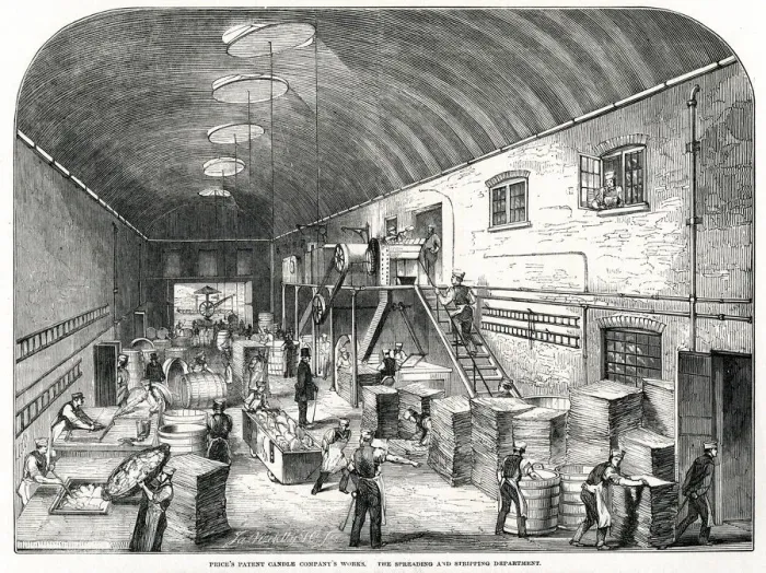 Framed Print : Prices Patent Candle Companys Works 1849 Framed Print : Prices Patent Candle Companys Works 1849