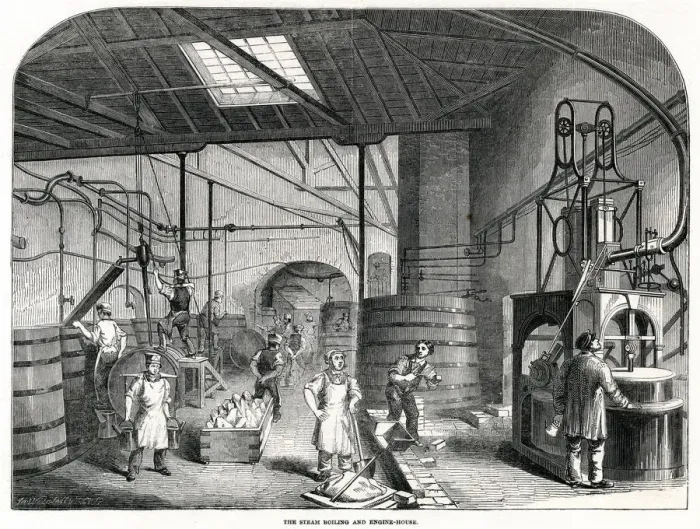 Framed Print : Prices Patent Candle Companys Works 1849