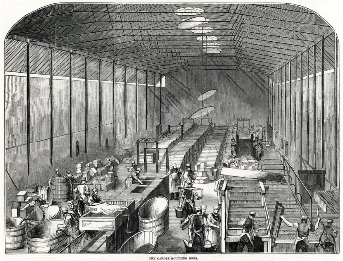 Framed Print : Prices Patent Candle Companys Works 1849 Framed Print : Prices Patent Candle Companys Works 1849