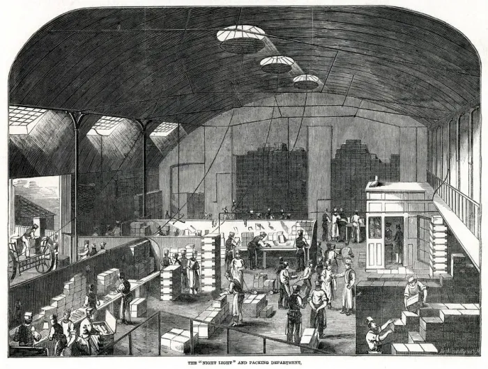 Framed Print : Prices Patent Candle Companys Works 1849 Framed Print : Prices Patent Candle Companys Works 1849