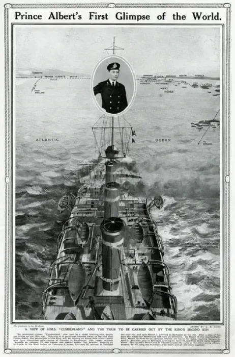 Framed Print : Prince Albert and HMS Cumberland by G. H. Davis