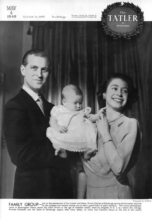 Framed Print : Prince Charles as a baby, 1949 Framed Print : Prince Charles as a baby, 1949