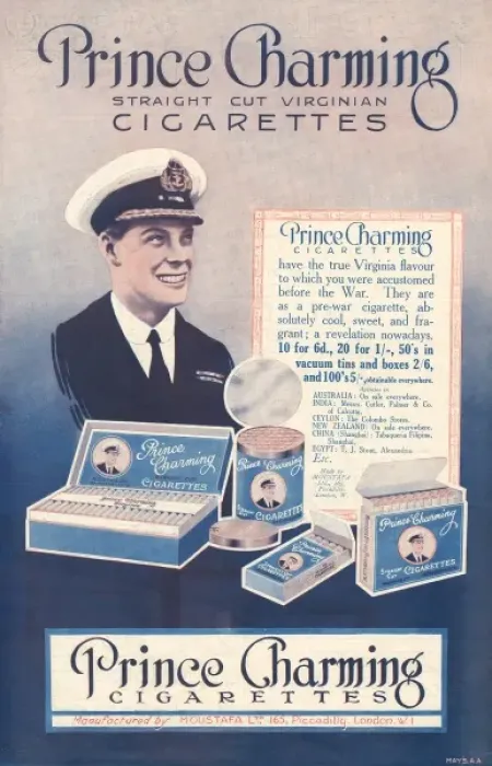 Framed Print : Prince Charming cigarettes