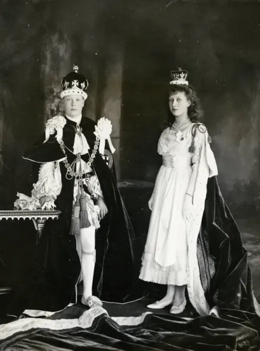 Framed Print : Prince Edward and Princess Mary at the 1911 coronation