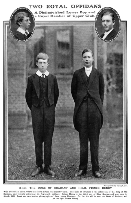 Framed Print : Prince Henry & Duke of Brabant at Eton