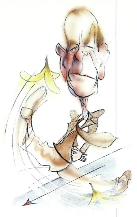 Framed Print : Prince Philip caricature Framed Print : Prince Philip caricature