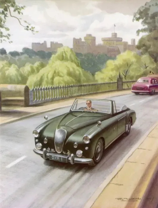 Framed Print : Prince Philip at the Wheel Framed Print : Prince Philip at the Wheel