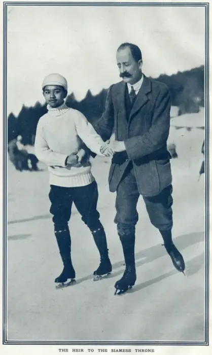 Framed Print : Prince Projatipok of Siam at Murren Framed Print : Prince Projatipok of Siam at Murren