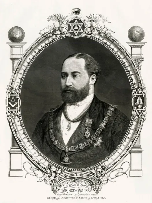 Framed Print : Prince of Wales - acceptance to the Masons 1875 Framed Print : Prince of Wales - acceptance to the Masons 1875