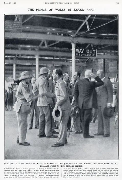 Framed Print : The Prince of Wales in safari rig Framed Print : The Prince of Wales in safari rig