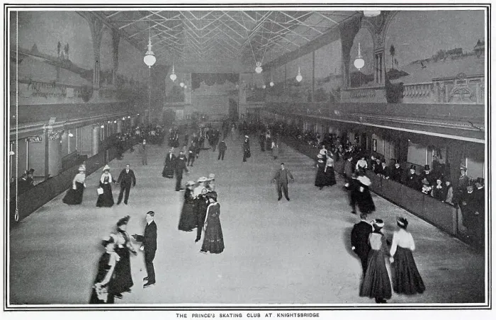 Framed Print : Prince's Skating Club at Knightsbridge 1900