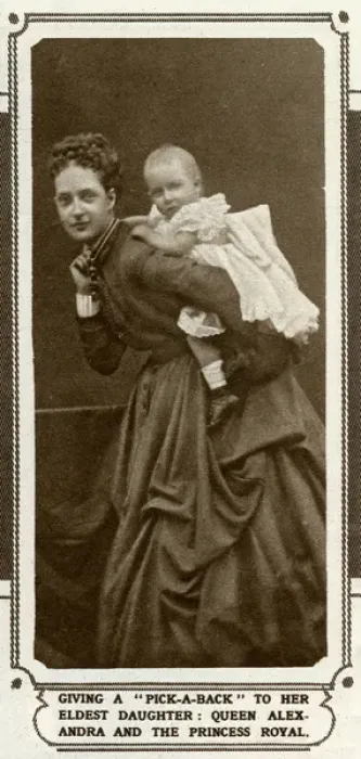 Framed Print : Princess Alexandra of Wales with Princess Louise Framed Print : Princess Alexandra of Wales with Princess Louise