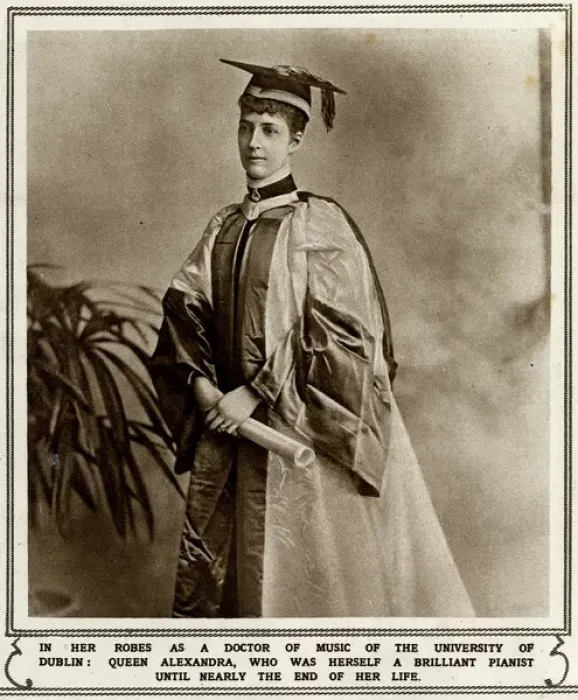 Framed Print : Princess Alexandra of Wales in robes as a Doctorate of Music Framed Print : Princess Alexandra of Wales in robes as a Doctorate of Music