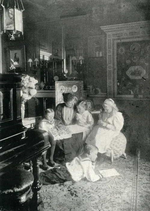 Framed Print : Princess Beatrice with her children at Windsor Framed Print : Princess Beatrice with her children at Windsor