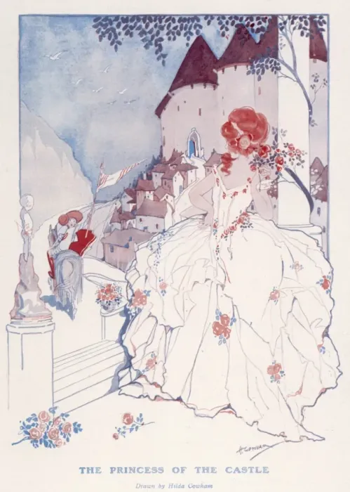 Framed Print : The Princess of the Castle by Hilda Cowham Framed Print : The Princess of the Castle by Hilda Cowham