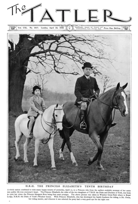 Framed Print : Princess Elizabeth on her 10th birhday, 1936