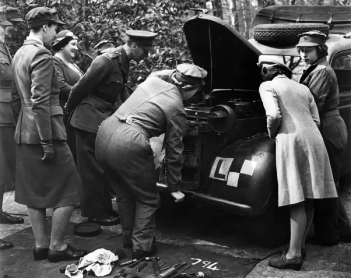 Framed Print : Princess Elizabeth as an ATS officer