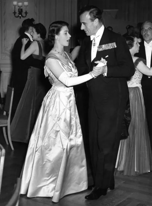 Framed Print : Princess Elizabeth dancing with Lord Mountbatten Framed Print : Princess Elizabeth dancing with Lord Mountbatten
