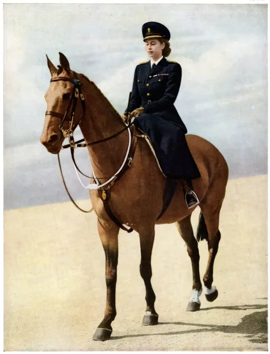 Framed Print : Princess Elizabeth at Trooping the Colour 1947 Framed Print : Princess Elizabeth at Trooping the Colour 1947