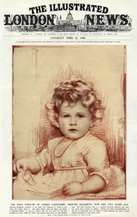 Framed Print : Princess Elizabeth of York on front cover of The Illustrated Framed Print : Princess Elizabeth of York on front cover of The Illustrated