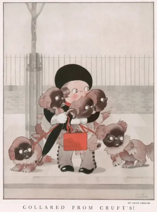 Framed Print : Princess Elizabeth of York with her dolls pram Framed Print : Princess Elizabeth of York with her dolls pram