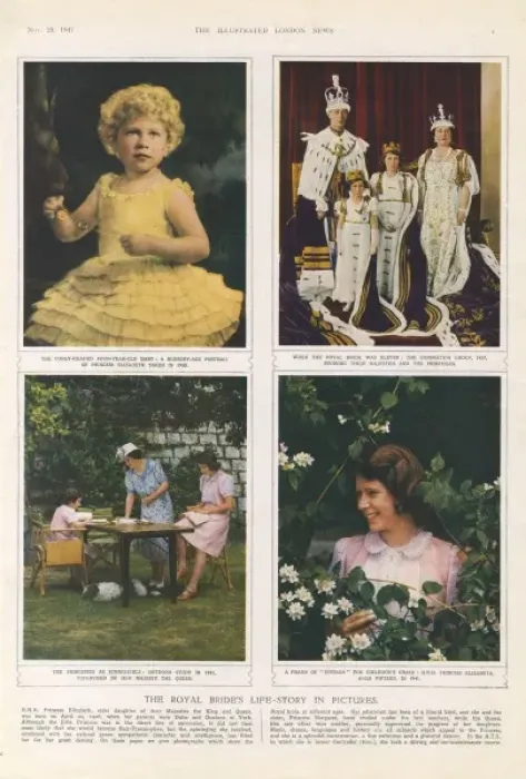 Framed Print : Princess Elizabeths life-story in pictures Framed Print : Princess Elizabeths life-story in pictures