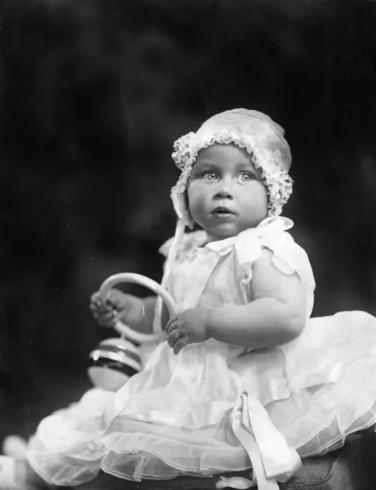 Framed Print : Princess Margaret as a baby Framed Print : Princess Margaret as a baby