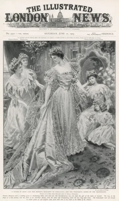 Framed Print : Princess Margaret of Connaught a vision in Irish lace