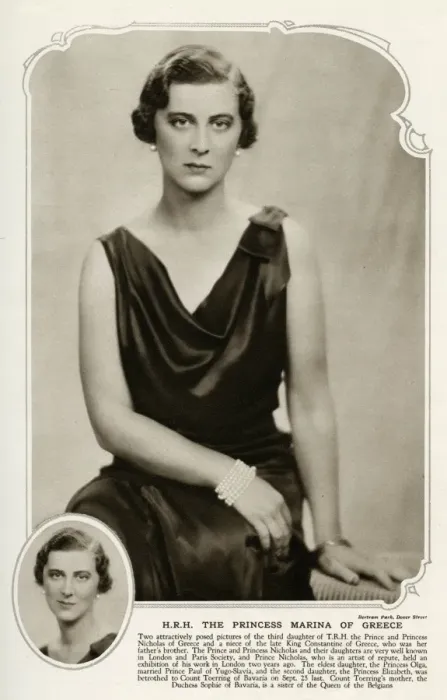 Framed Print : Princess Marina of Greece and Denmark 1933 Framed Print : Princess Marina of Greece and Denmark 1933