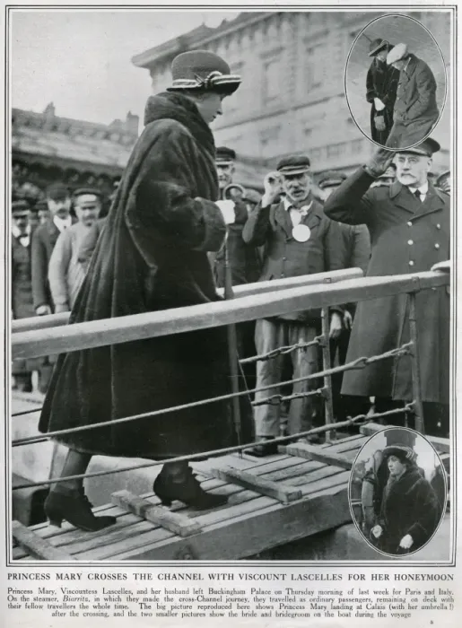 Framed Print : Princess Mary disembarking at Calais, 1922