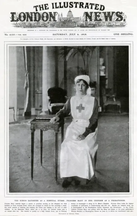 Framed Print : Princess Mary in hospital nurse uniform 1918 Framed Print : Princess Mary in hospital nurse uniform 1918