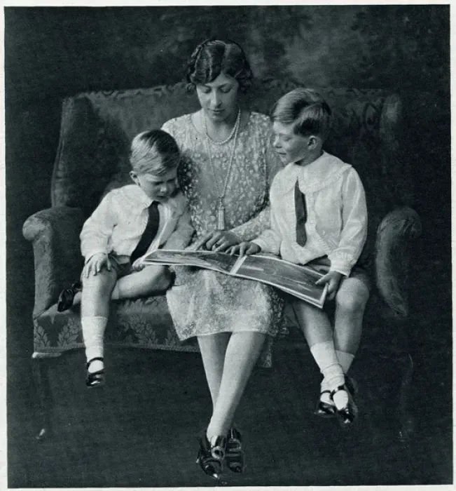Framed Print : Princess Mary with her sons Framed Print : Princess Mary with her sons