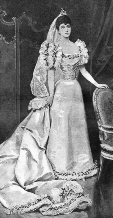 Framed Print : Princess Maud in her wedding dress Framed Print : Princess Maud in her wedding dress