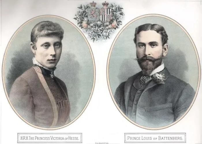 Framed Print : Princess Victoria of Hesse & Prince Louis of Battenerg Framed Print : Princess Victoria of Hesse & Prince Louis of Battenerg